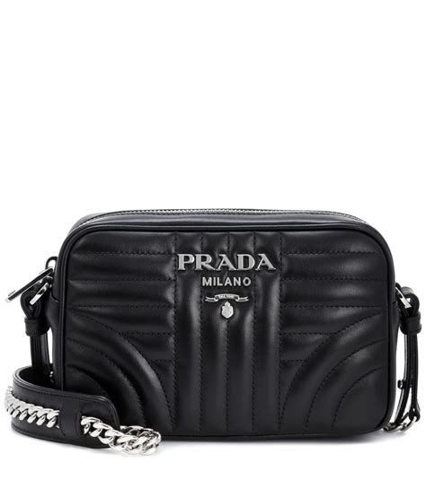 prada diagramme crossbody bag leather black|prada crossbody bag nylon.